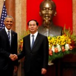 US President Barack Obama and Vietnamese President Tran Dai Quang