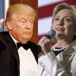 US presidential candidate Donald Trump and Hillary Clinton