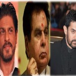 Indian actor Aamir Khan, Shah Rukh Khan and Dilip Kumar