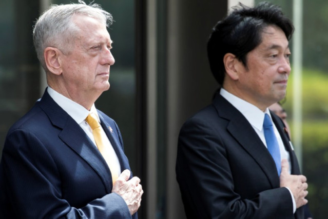 American Defense James Mattis and Japan's Defense Itsunori Onodera