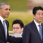 Japan's Prime Minister Shinzo Abe and US President Barack Obama