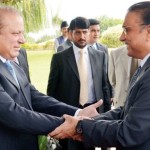 Former president Asif Ali Zardari and former Prime Minister Nawaz Sharif met outside the parliament last day