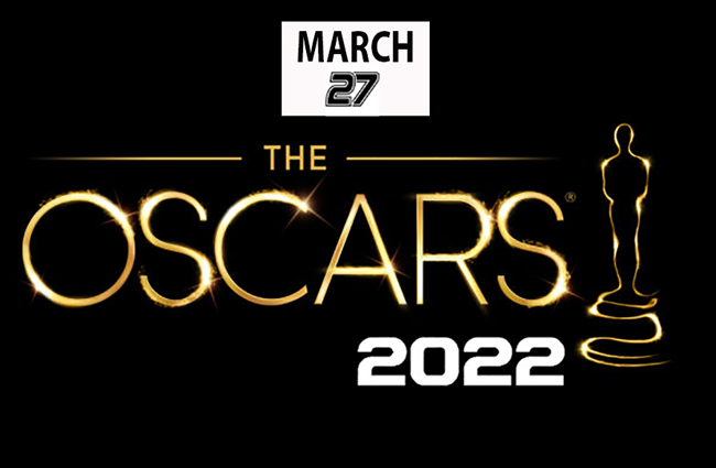 The Oscars ceremony will be held on March 27.