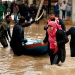 Israel left Gaza waters of the dam drowned