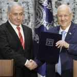 Israeli President Reuven Rivlin and nominated Prime Minister Netanyahu