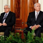 Israeli Prime Minister Benjamin Netanyahu and Palestinian President Mahmoud Abbas.