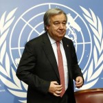 UN General Assembly, the new general secretary Antonio Guterres