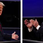 Both US presidential candidates Trump and Joe Biden