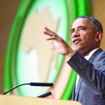 US President Barack Obama his historic speech at the African Union headquarters