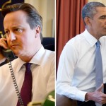 US President Barack Obama contacted by telephone British Prime Minister David Cameron