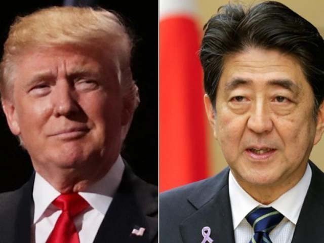 US President Donald Trump and Japan Prime Minister Shinzo