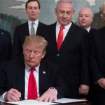 US President Donald Trump signed officially acknowledging the autonomous state sovereignty on Golan Heights