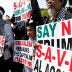 Dozens of Muslims protest in Tokyo against US President Donald Trump's decision