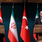 Iranian President Hassan Rohani and Turkish President Recep Tayyip Erdogan are addressing the joint press conference