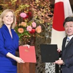 The agreement was signed by British Trade Minister Liz Truss and Japanese Foreign Minister Toshimitsu Motegi.
