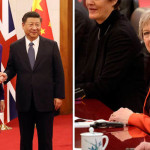 British Prime Minister Theresa May and Chinese President Xi Jinping