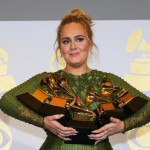 British Singer Adele won the five awards