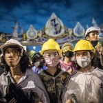 More than four people have been banned from gathering since October 15 after anti-government protests began in Bangkok.