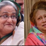 Bangladesh Prime Minister Sheikh Hasina Wajid and opposition leader Khaleda Zia