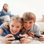 Playing daily video games in children gives good effect on strength and memory that helps them in the field of education.