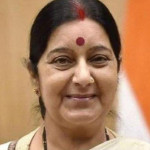 Former Indian Foreign Minister Sushma Swaraj