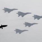 During the military parade in the Indian state of Rajasthan, a warplane bombed the same area at 5