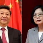 Taiwan's first female president Tsai Ing Wen and President Xi Jinping of China