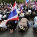 Thai protesters on the streets again