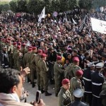 The demonstrations began in Tunisia