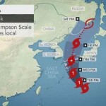 The northern regions of Japan are under the tropical storm Krosa