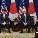 Japan Prime Minister Shinzo Abe and US President Donald Trump