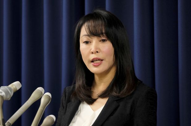 Japan's Minister of Justice Masako Mori