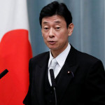 Japan's Minister of Economy Yasutoshi Nishimura