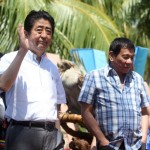 Japanese Prime Minister Shinzo Abe and Philippine President Rodrigo Roa Duterte
