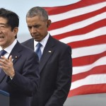 Japanese Prime Minister Shinzo Abe and US President Barack Obama