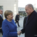 German Chancellor Angela Merkel met President Recep Tayyip Erdogan during a visit to Turkey