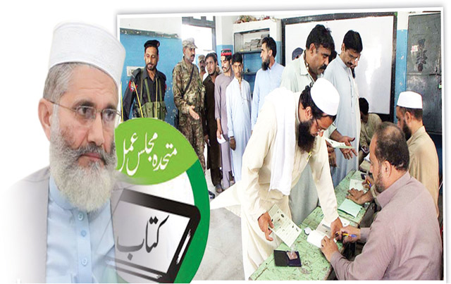 Muttahida Majlis-e-Amal Vice President and Jamaat-e-Islami Pakistan Amir Sajaj ul Haq