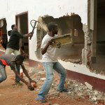 During the civil war in the Central African Republic are Christian, a Destroyed Mosque