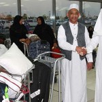 The first group of pilgrims from South Africa Abdulaziz International Airport in Jeddah reached evening.