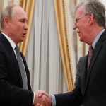 Russian President Vladimir Putin and US Advisor for National Security John Bolton