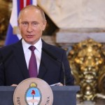 Russian President Putin addresses the annual news conference