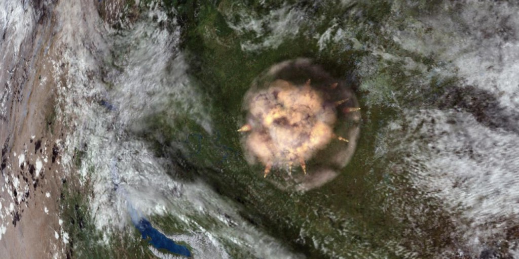 On 20 June 1908 it exploded in Siberia region
