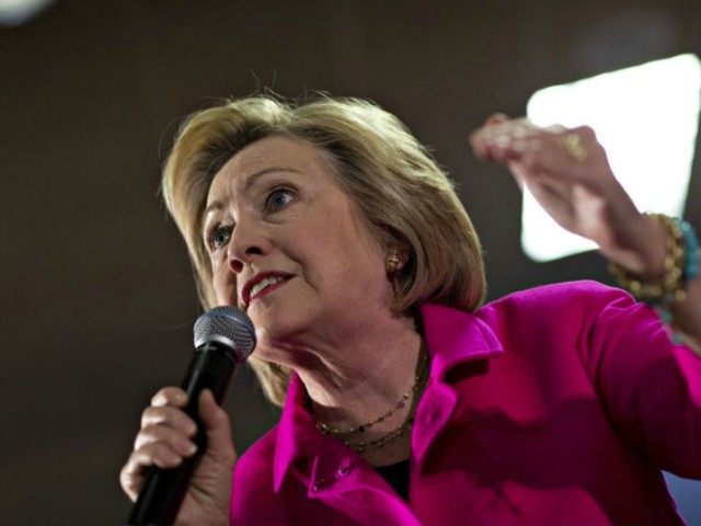 Former US Secretary of State Hillary Clinton