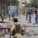 In parts of Srinagar, security forces clashed between the protests and the curfew removable again today
