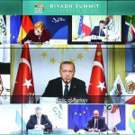 Turkish President addressing the G20 Summit in Saudi Arabia