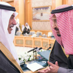 Saudi Arabia's Crown Prince Abdullah bin and Finance Minister Ibrahim Al-Assaf, talking about the budget