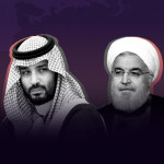 Saudi Crown Prince Mohammed bin Salman and Iranian President Hassan Rouhani