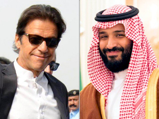 Saudi Crown Prince Mohammad bin Salman and Pakistan PM Imran Khan