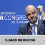 New elected FIFA president Gianni Infantino of Switzerland