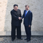 Kim Korean-born Kim Jon-Un and President of South Korea Moon Jae-in